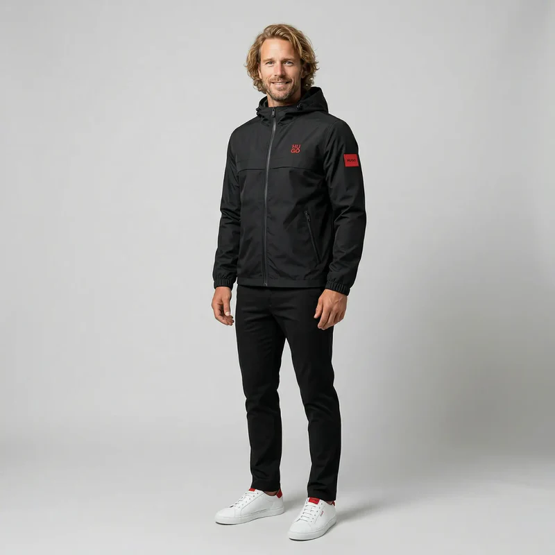 HUGO Blocked Zip-Through Jacket