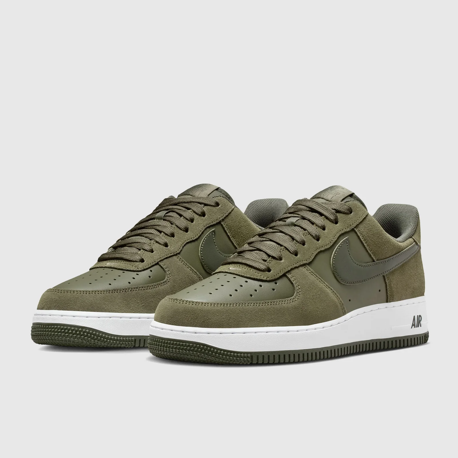Medium Olive Cargo Khaki White Trainers