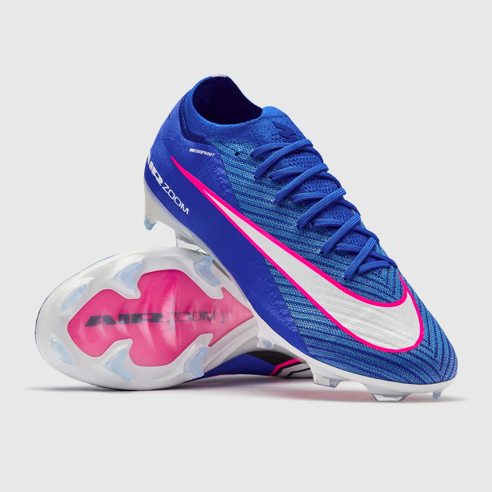 Nike Air Zoom Mercurial Vapor Xvi Elite Firm Ground Racer Blue White Adult Boots