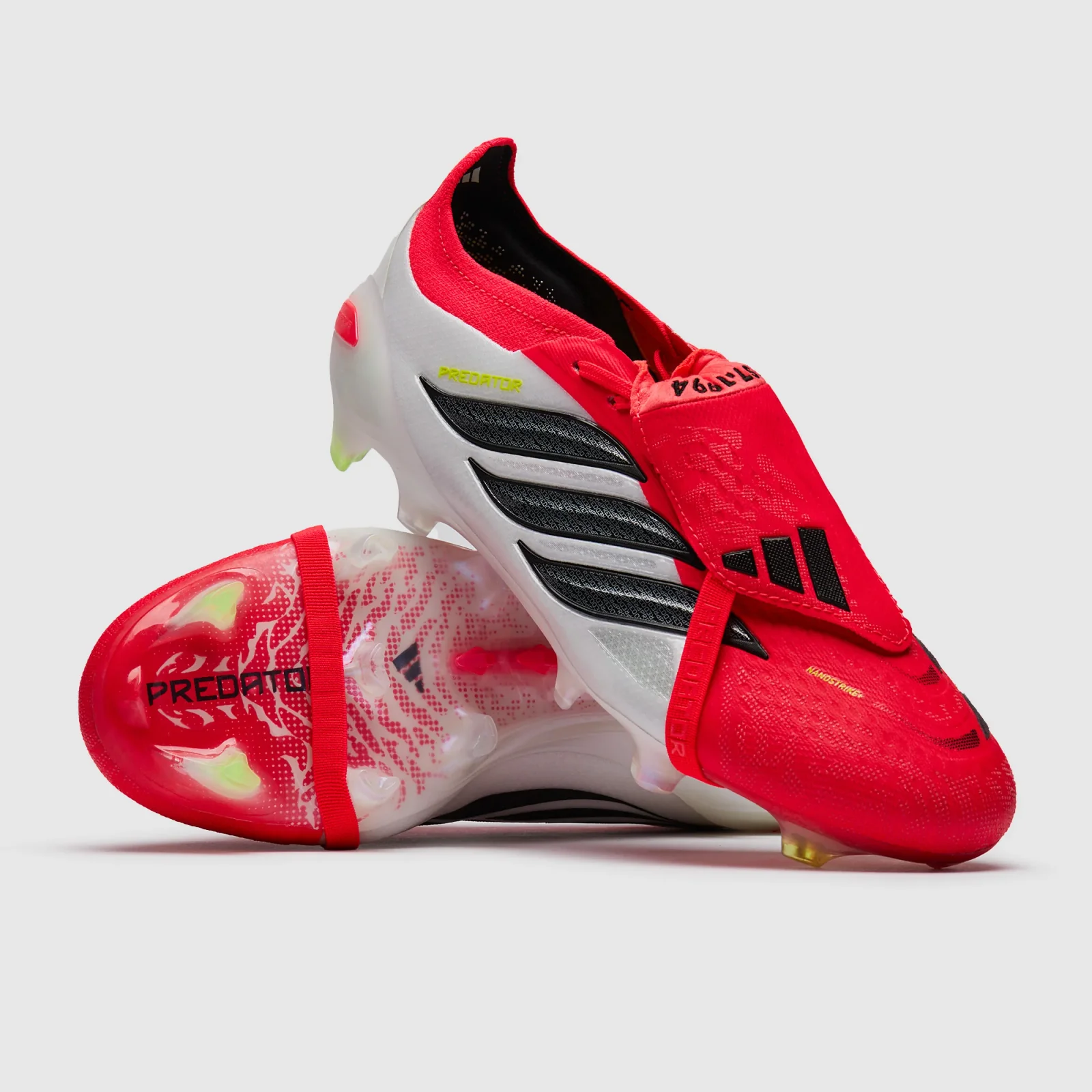 Adidas Predator Elite Tongue Firm Ground Lucid Red Core Black Ftwr White Adult Boots