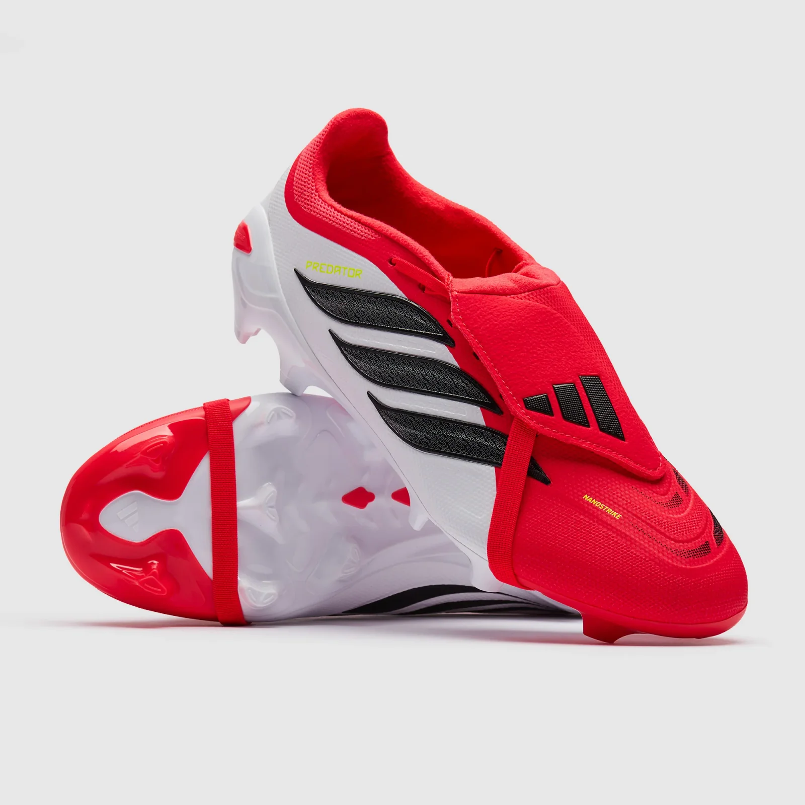 Adidas Predator League Tongue Firm Ground Lucid Red Core Black Ftwr White Adult Boots
