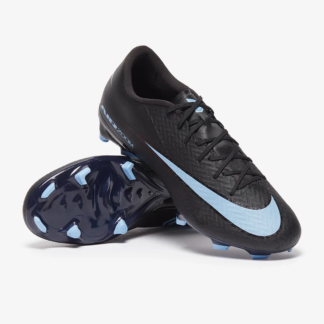 Nike Air Zoom Mercurial Vapor Xvi Academy Firm Ground Mixed Ground Black Ice Blue Adult Boots