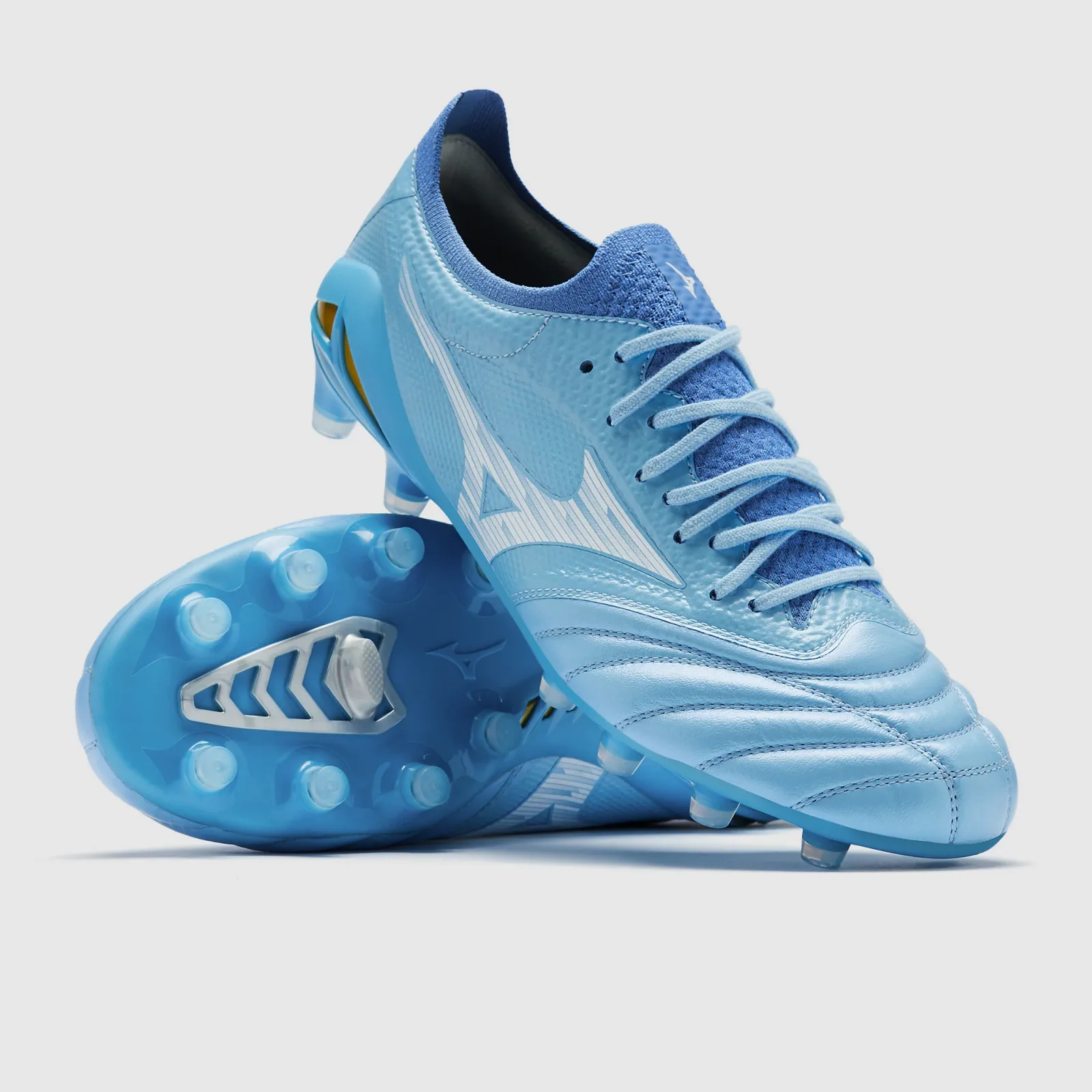 Mizuno Morelia Neo Iv Beta Elite Firm Ground Celeste White Ultramarine Adult Boots