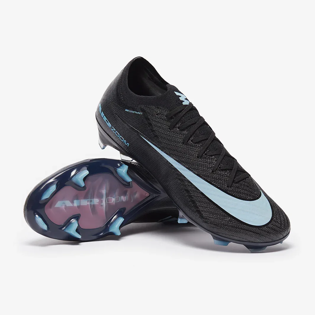Nike Air Zoom Mercurial Vapor Xvi Elite Firm Ground Black Ice Blue Adult Boots