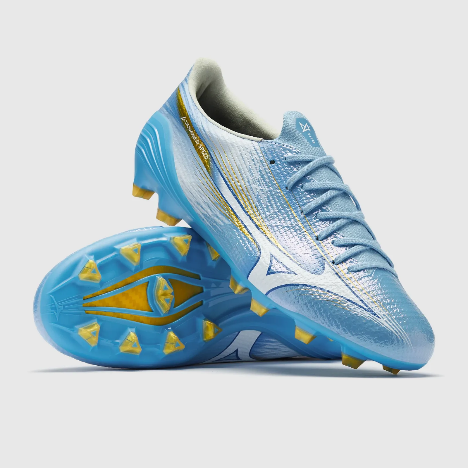 Mizuno Alpha Iii Elite Firm Ground Celeste White Adult Boots