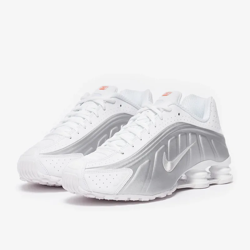 White Metallic Silver White Trainers