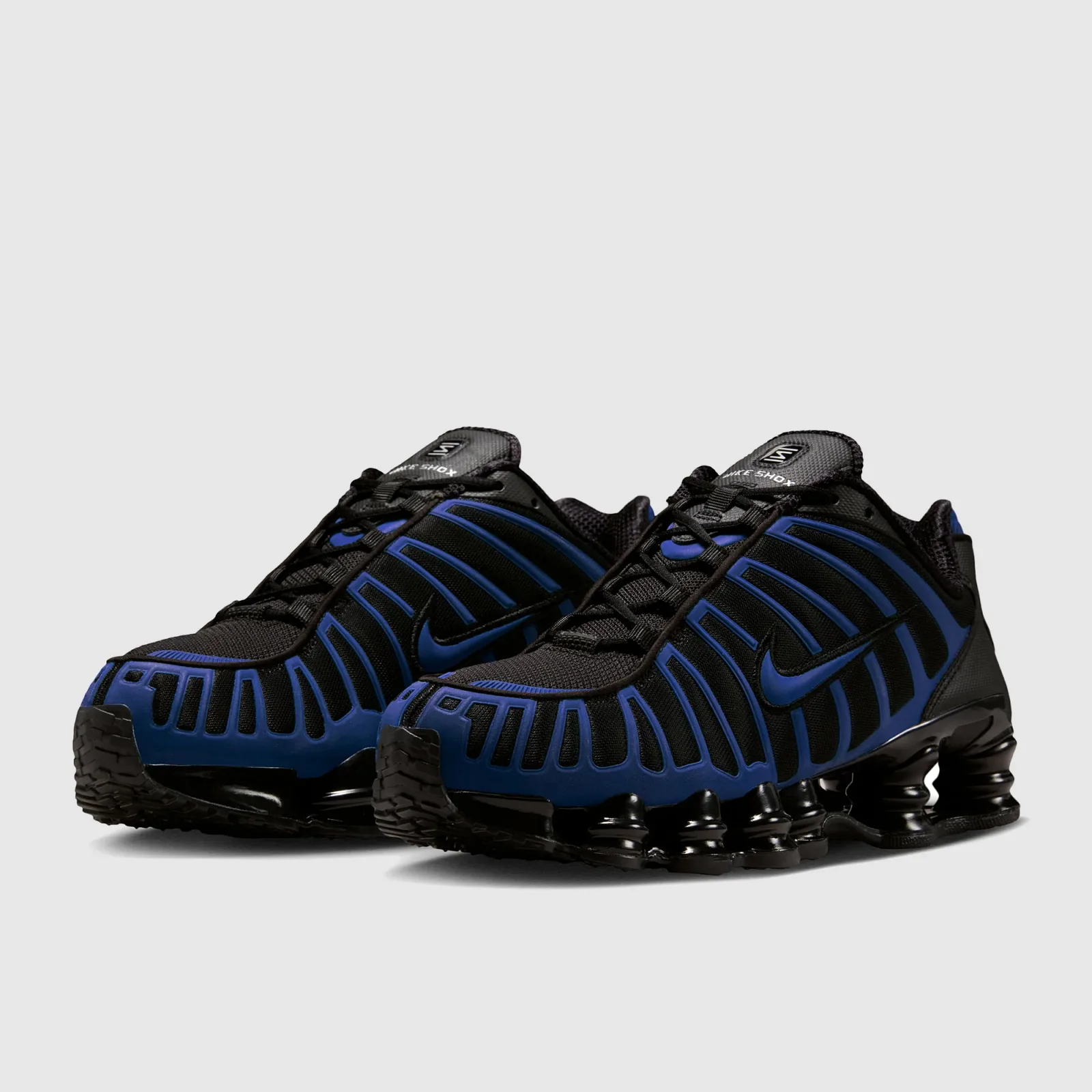 Black Court Blue Metallic Silver Trainers