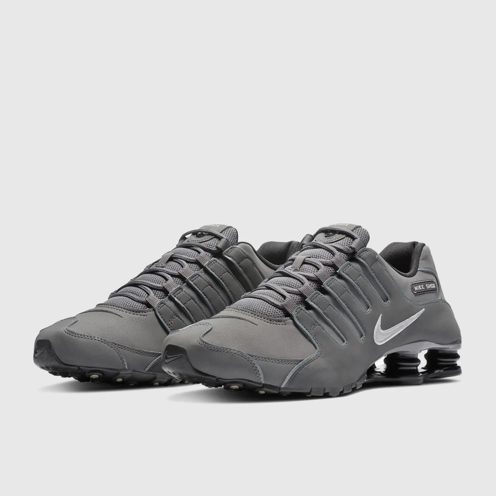 Dark Grey Metallic Iron Ore Anthracite Black Trainers