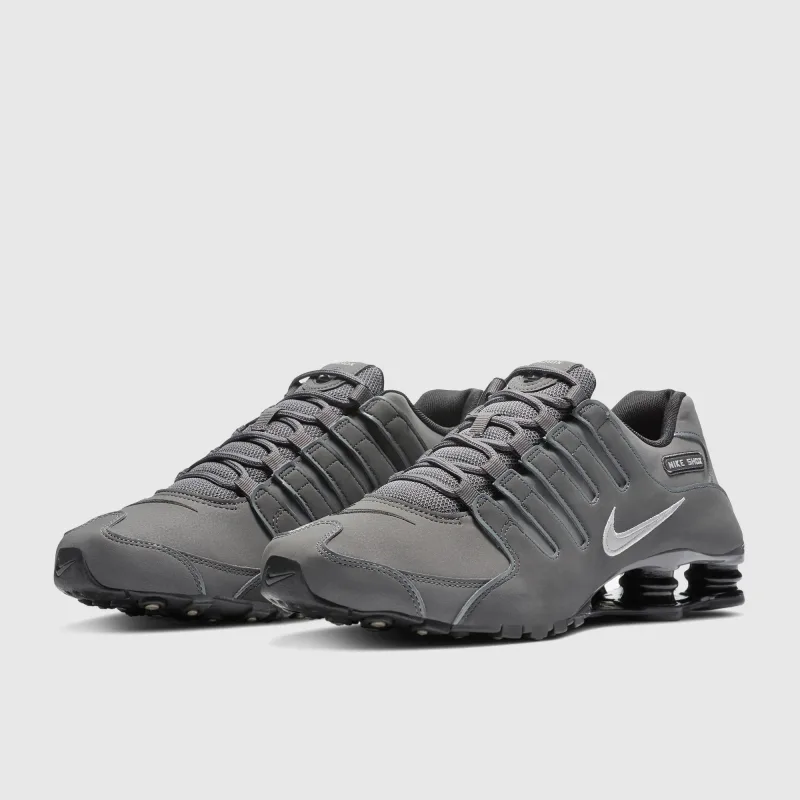 Dark Grey Metallic Iron Ore Anthracite Black Trainers