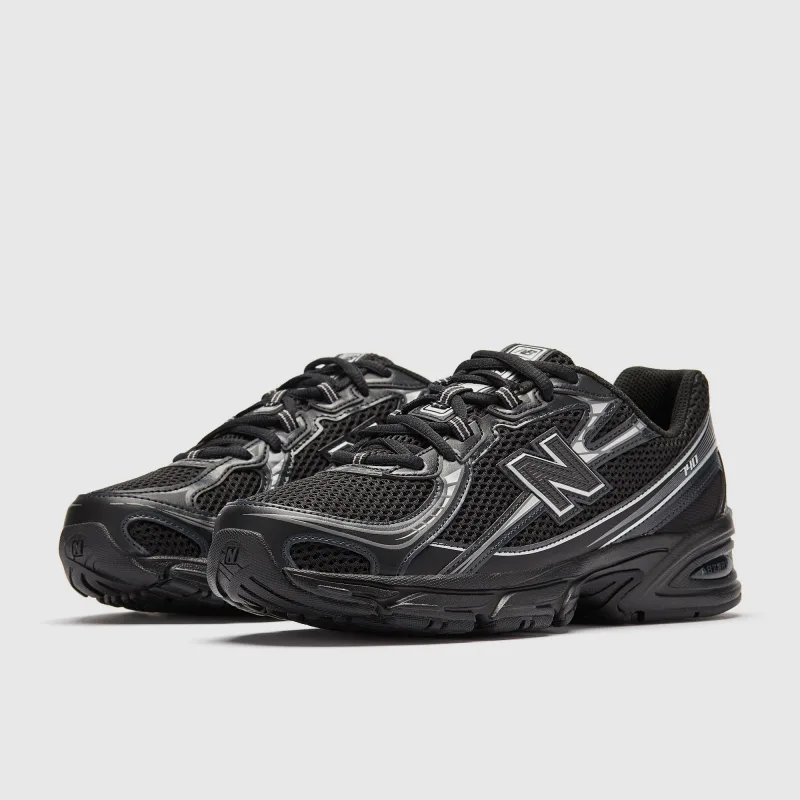Black Silver Metallic Trainers