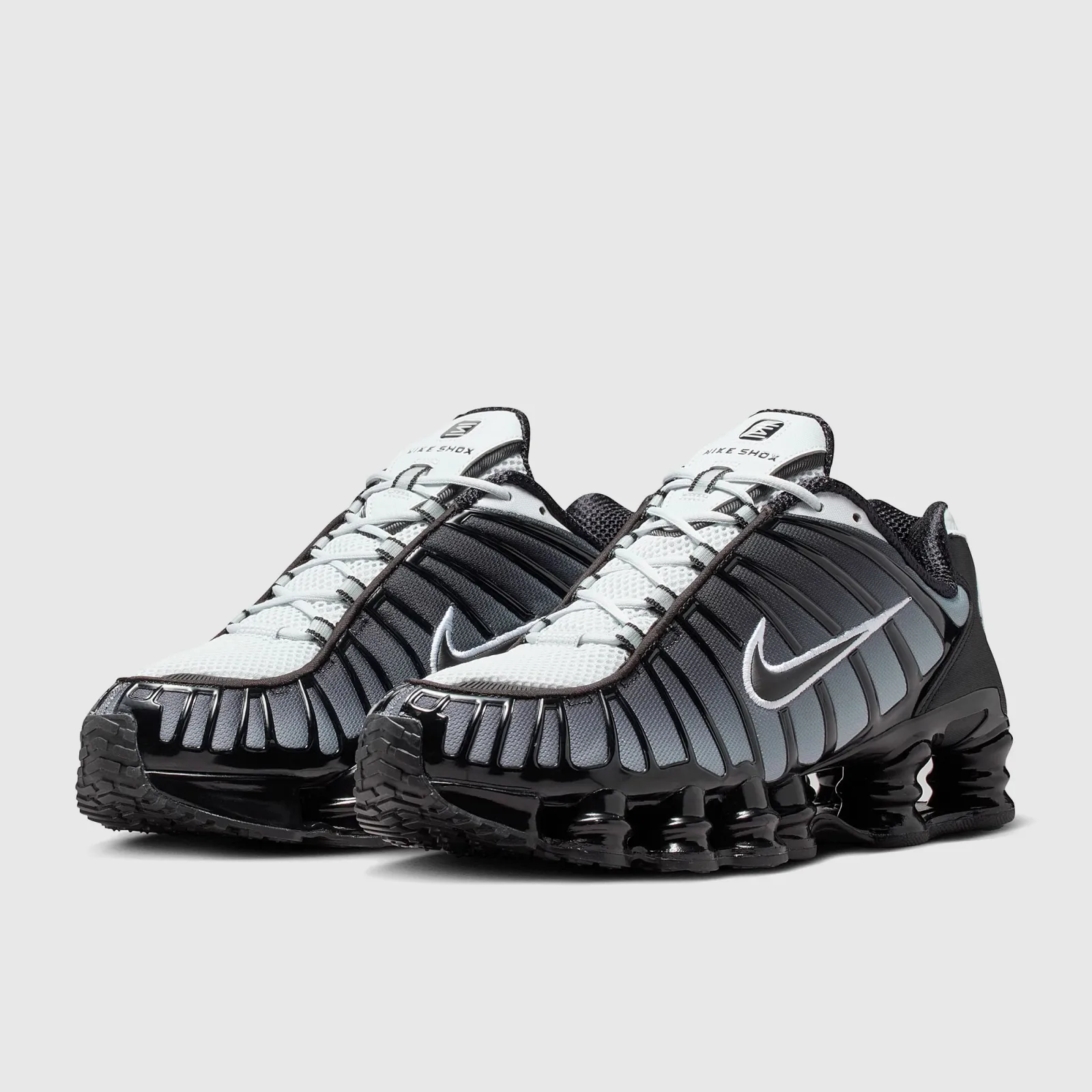 Black White Pure Platinum Trainers