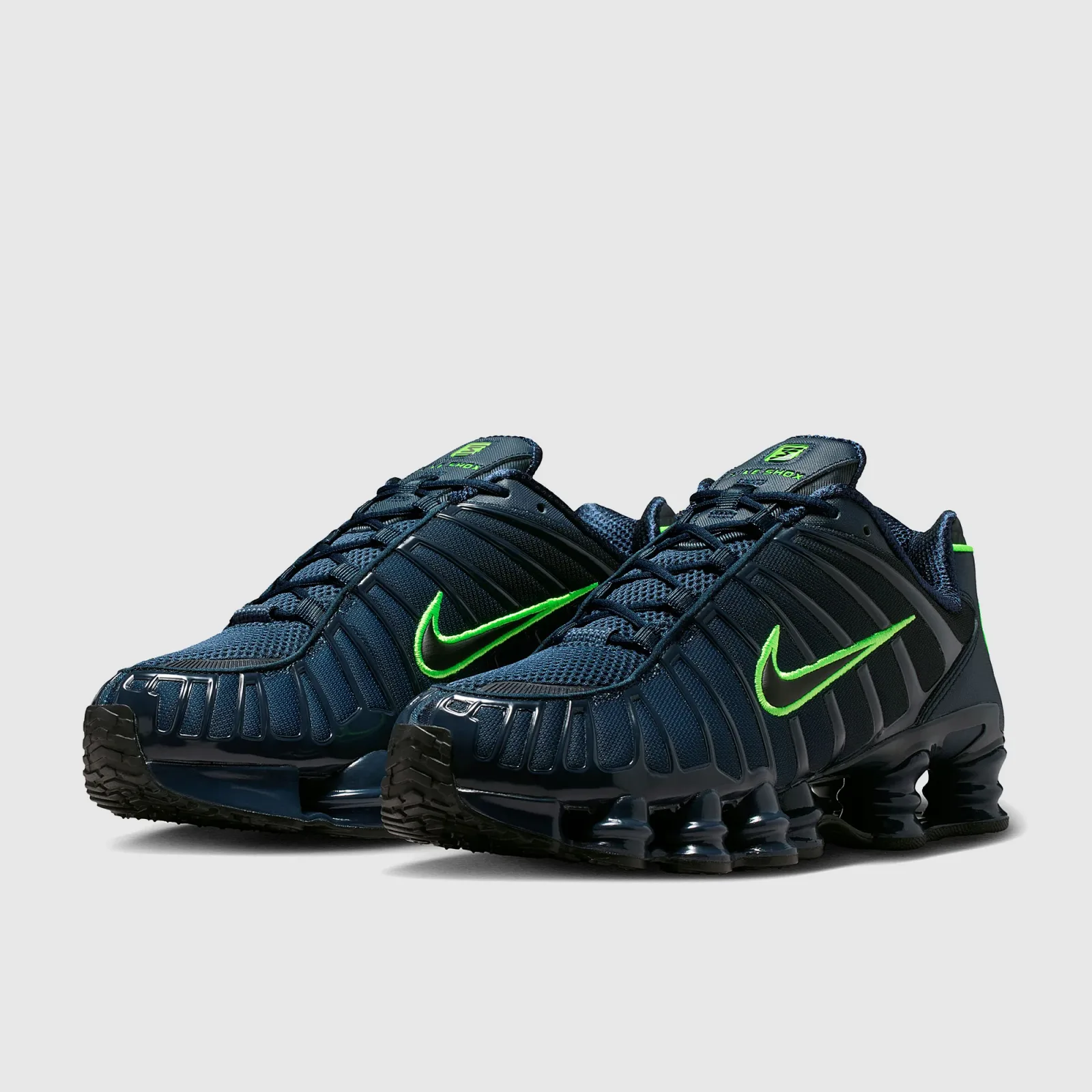 Thunder Blue Black Obsidian Green Strike Trainers