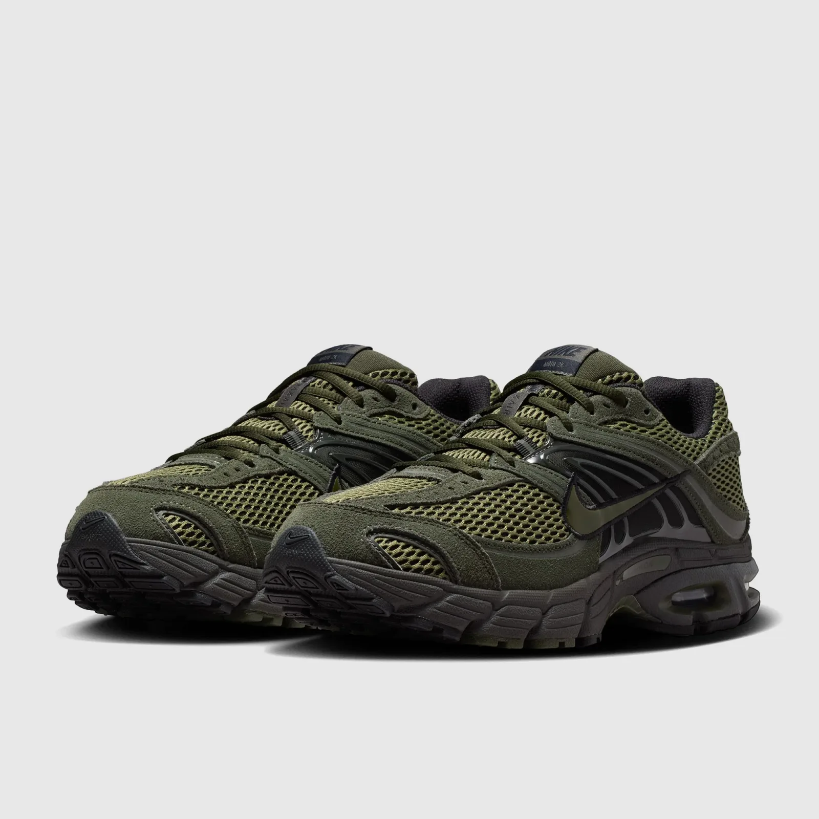 Sequoia Cargo Khaki Black Newsprint Trainers