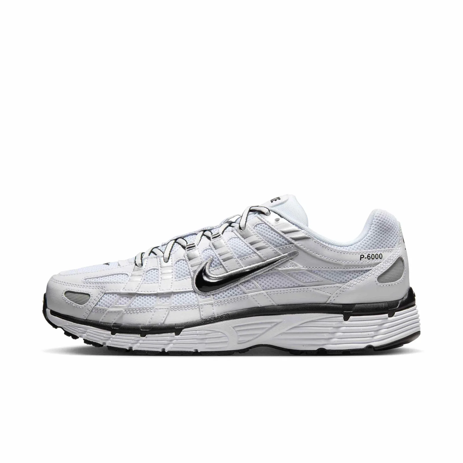 White Black Metallic Silver