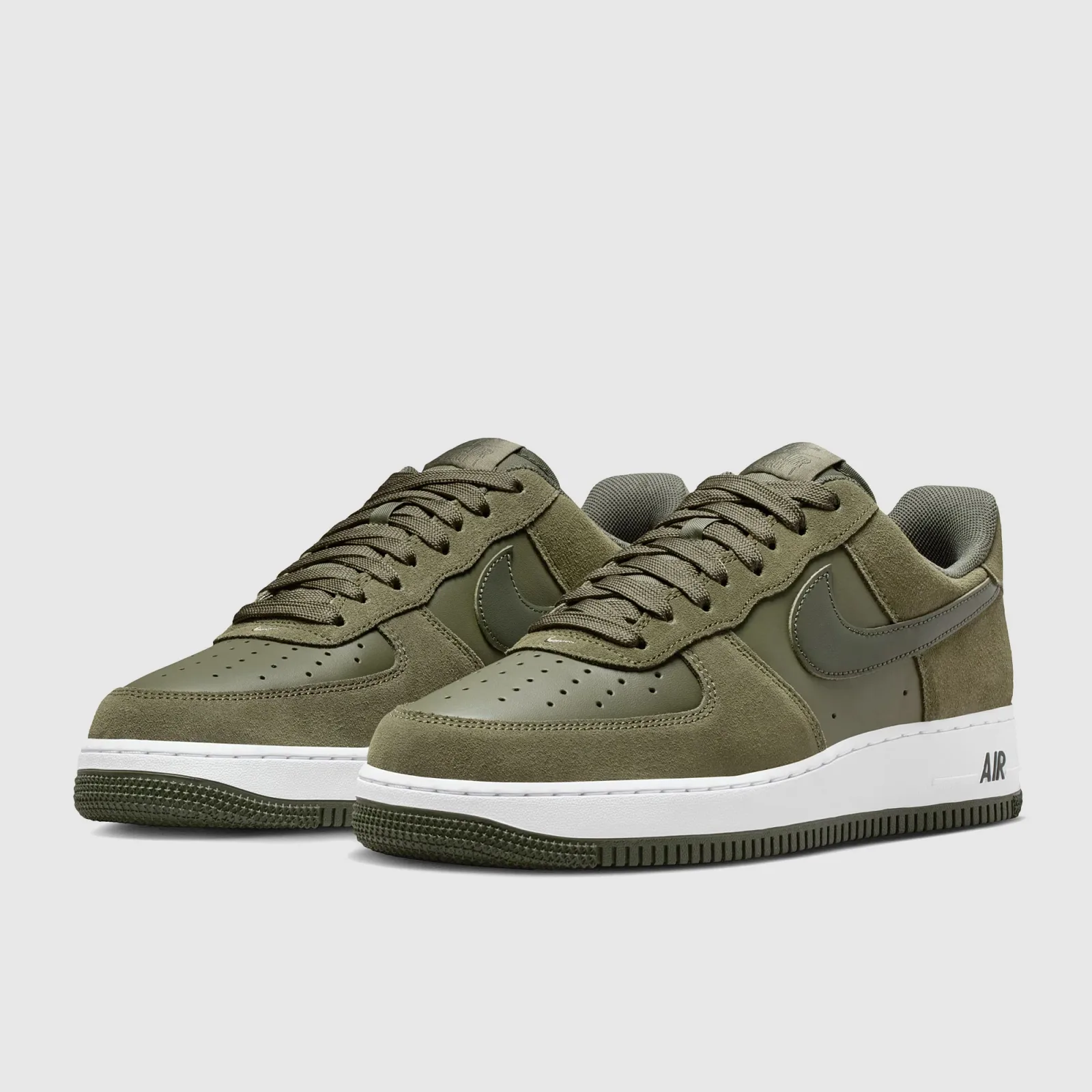 Medium Olive Cargo Khaki White Trainers