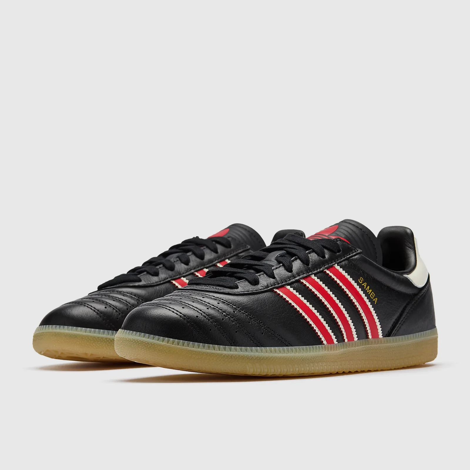 Core Black Red Gum Trainers