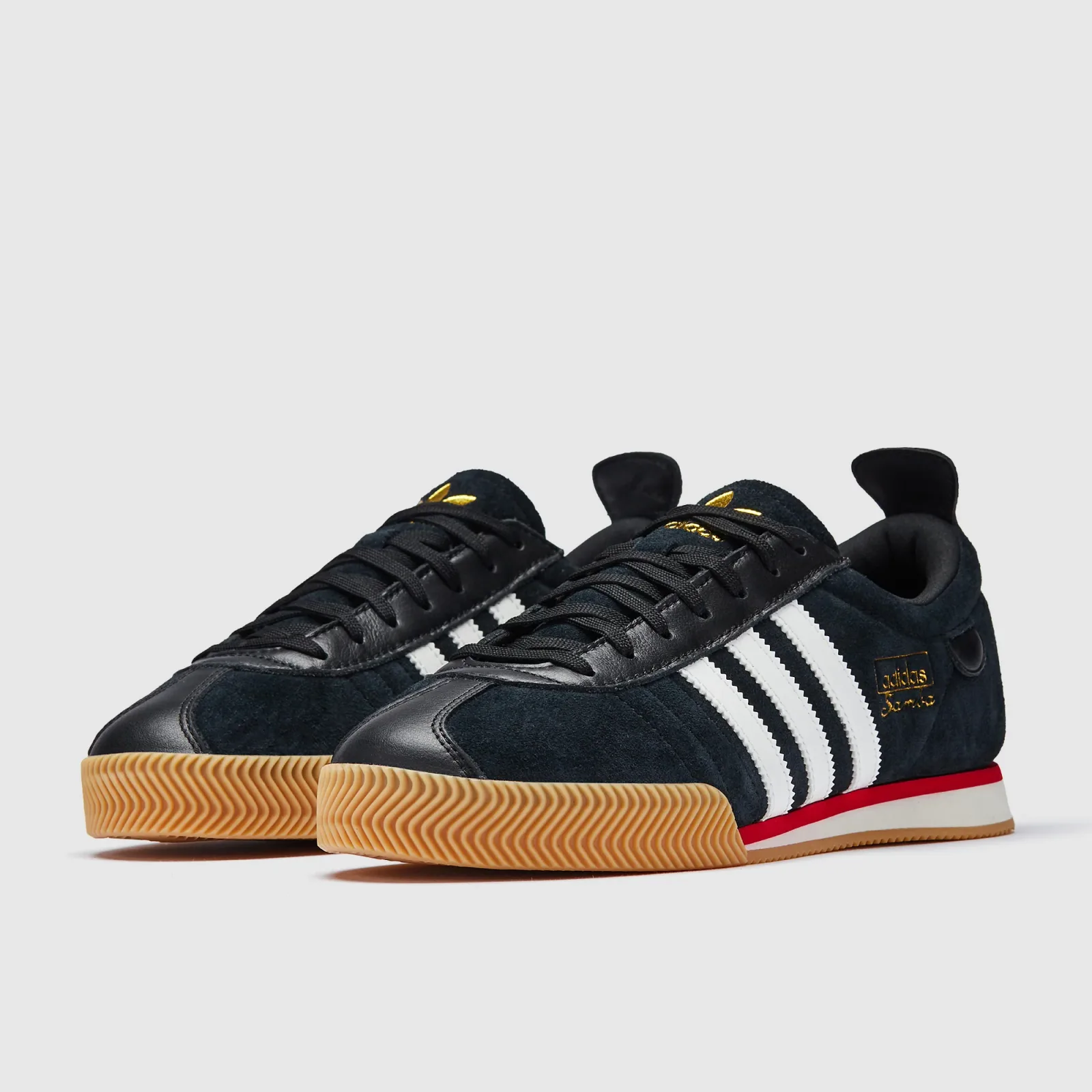 Core Black Core White Gum Trainers