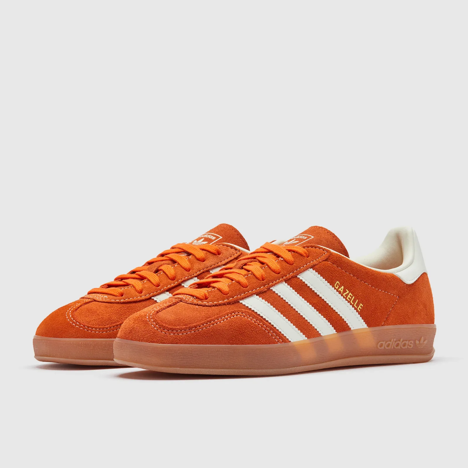 Orange Off White Gold Metallic Trainers