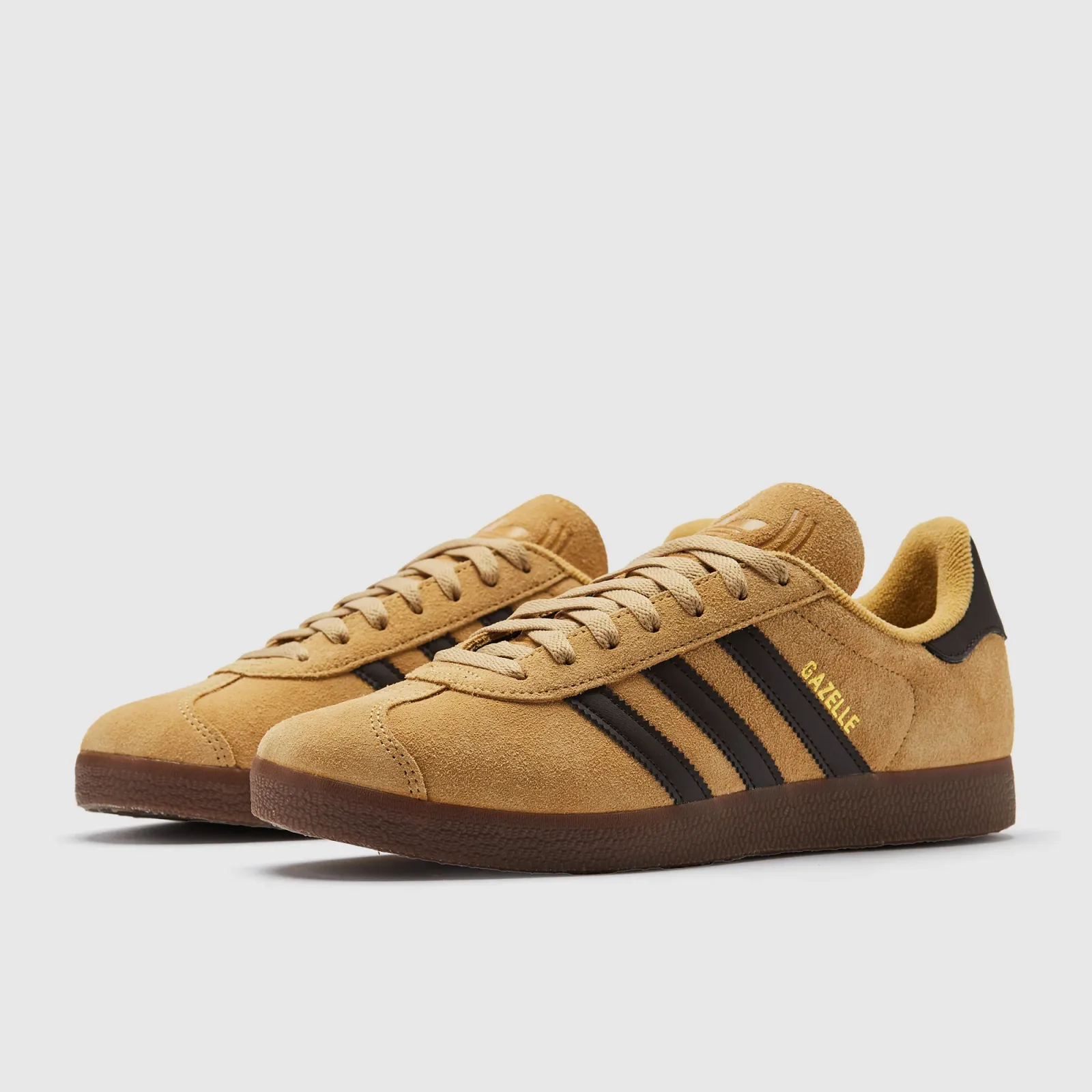 Golden Beige Dark Brown Gold Metallic Trainers