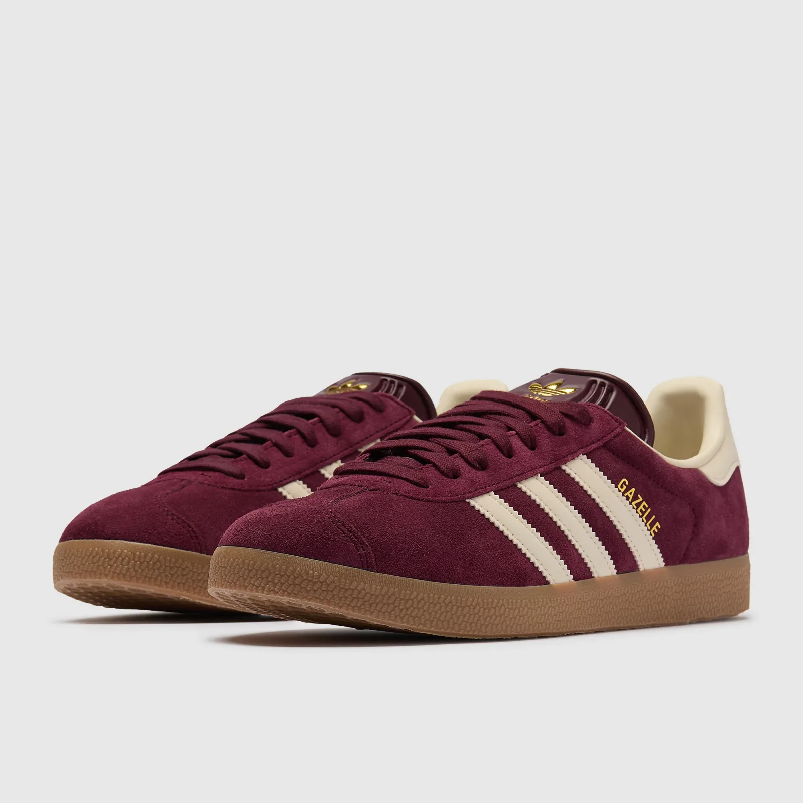 Maroon Cream White Gum Trainers