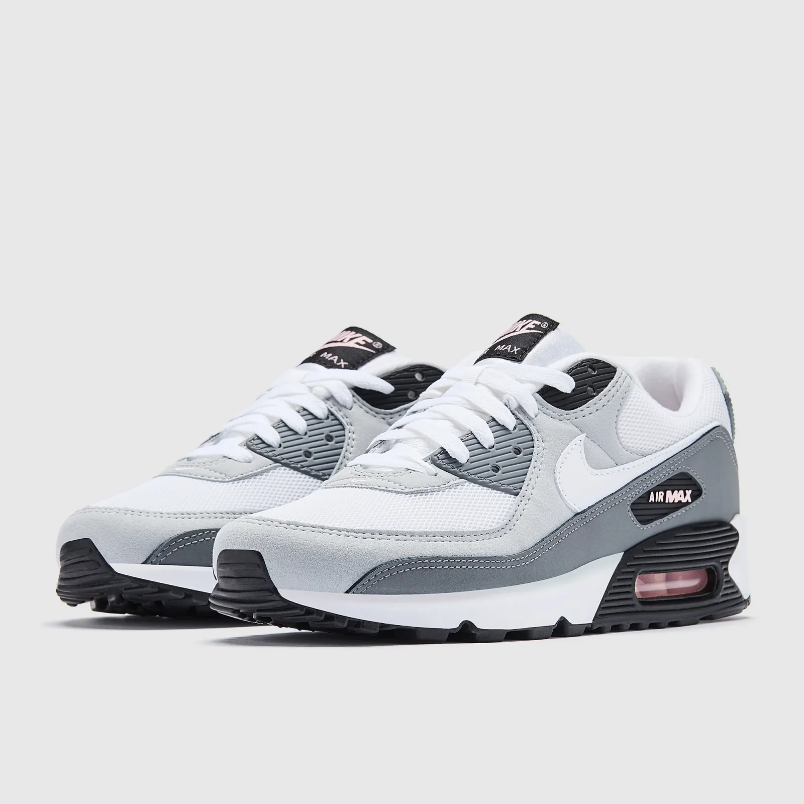 Wolf Grey White Pink Foam Smoke Grey Trainers