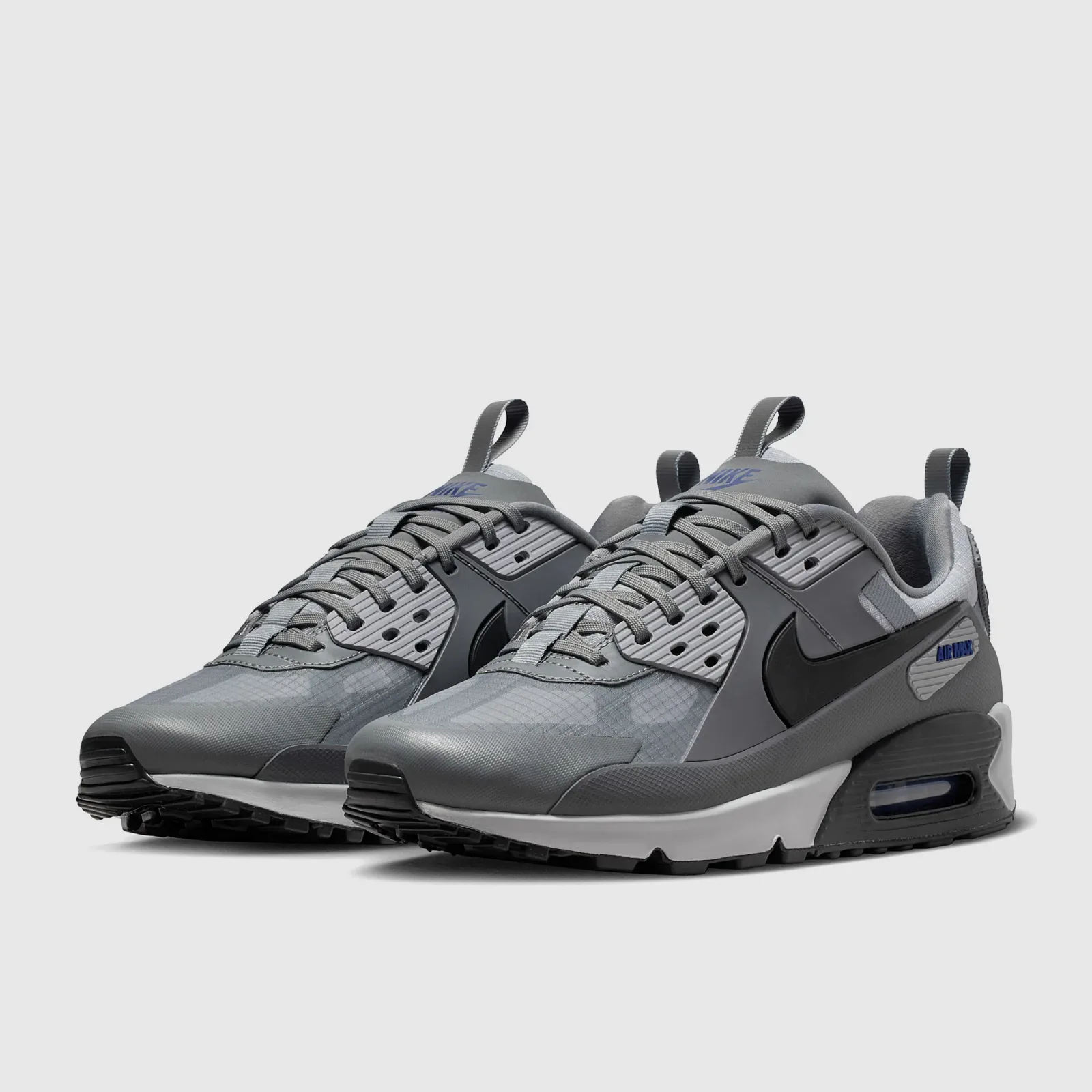 Cool Grey Black Deep Royal Blue Trainers