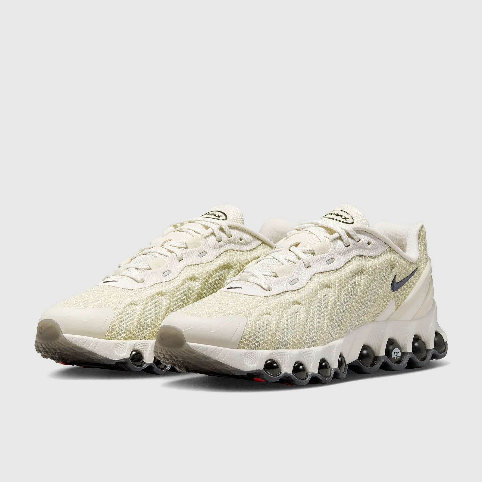 Light Bone Black Trainers