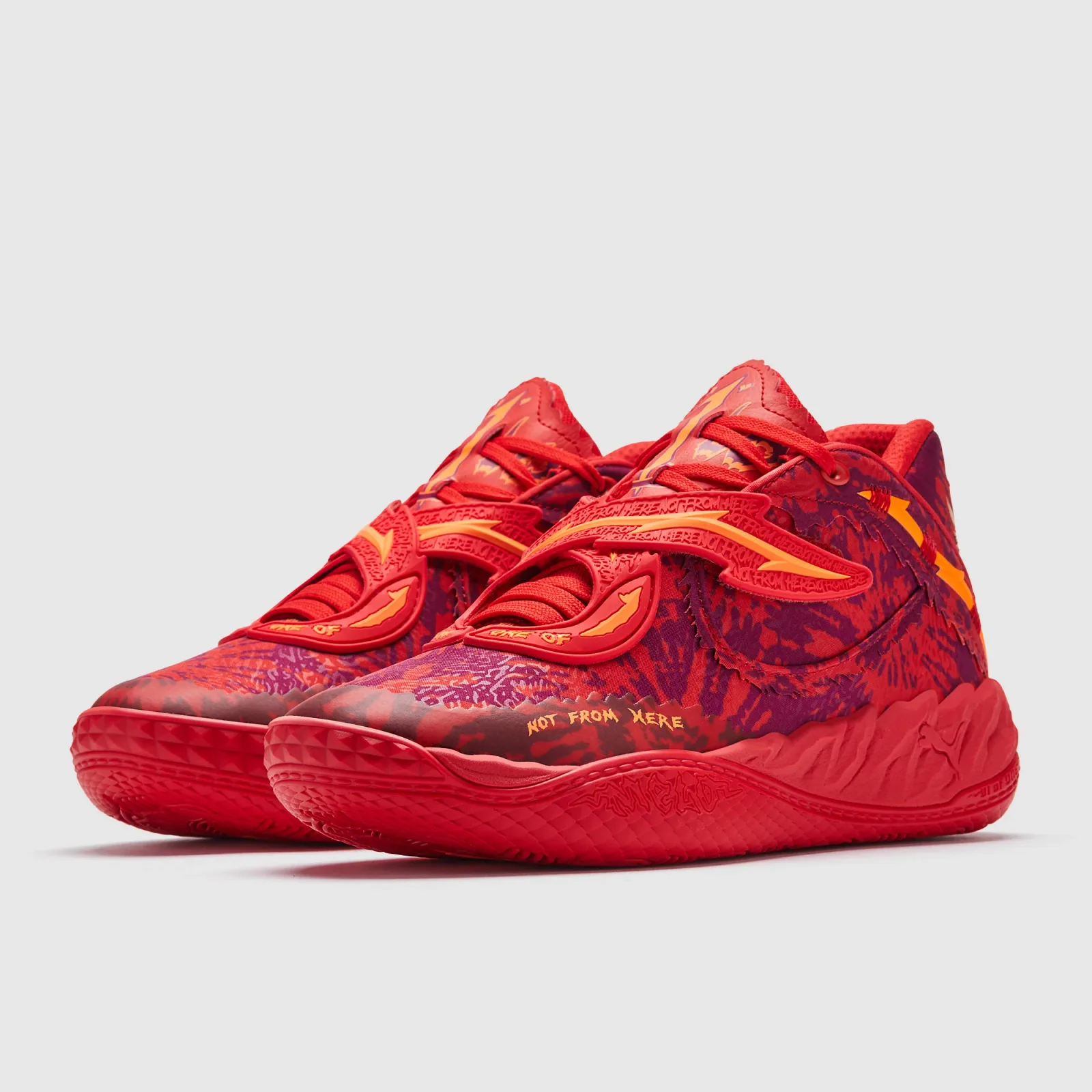 Puma Mb05 Puma Red Magenta Gleam Speed Yellow Trainers