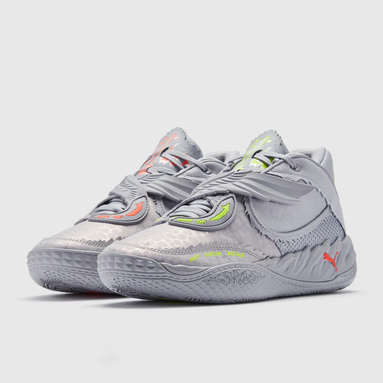 Puma Mb05 Dusky Gray Rickie Orange Trainers