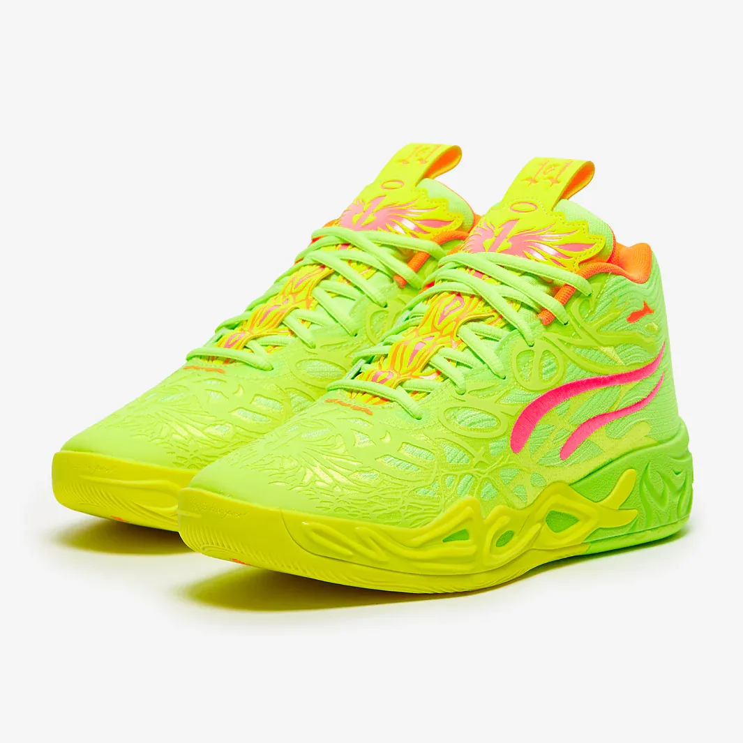 Puma Mb04 Yellow Alert Green Glare Pink Alert Trainers