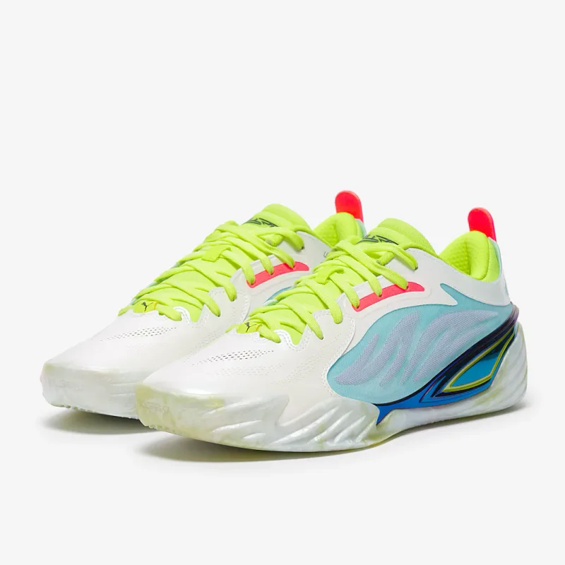 Light Aqua Yellow Alert Trainers