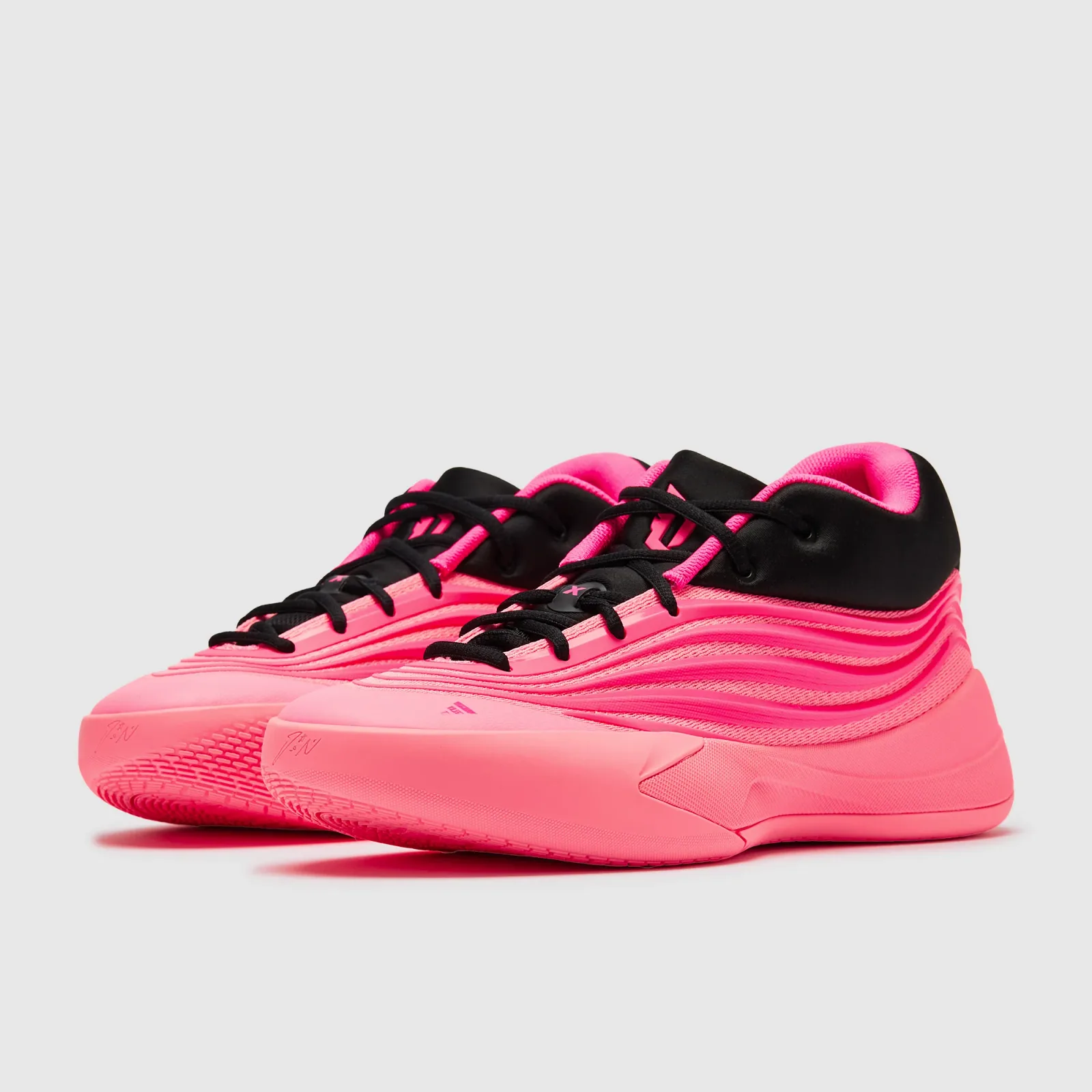 Core Black Lucid Pink Trainers