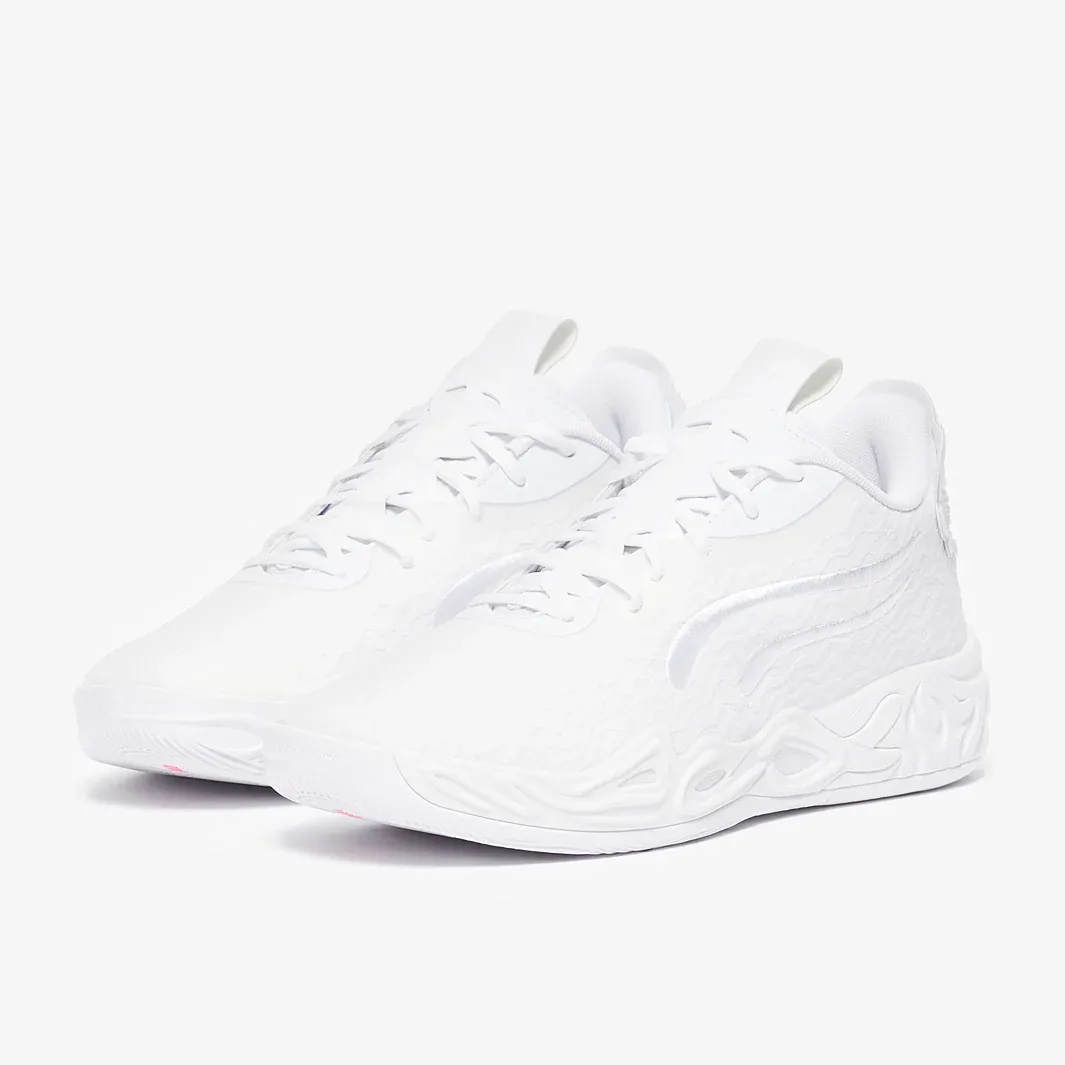 Puma Mb04 Lo Puma White Glacial Grey Puma Black Trainers