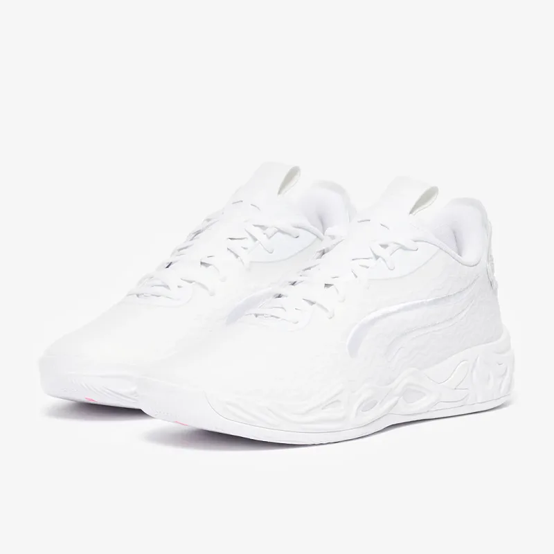 Puma Mb04 Lo Puma White Glacial Grey Puma Black Trainers