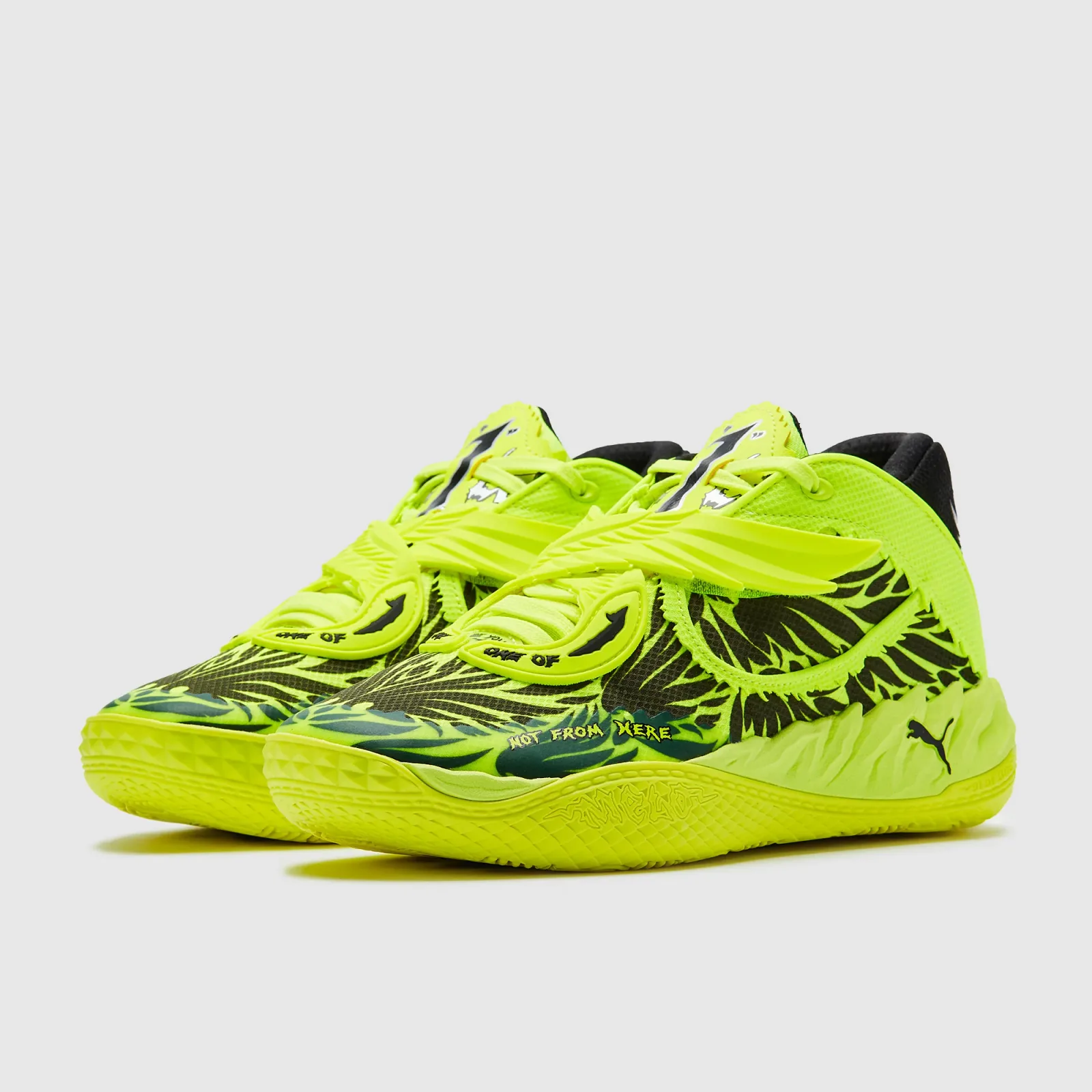 Puma Mb05 Yellow Alert Puma Black Trainers