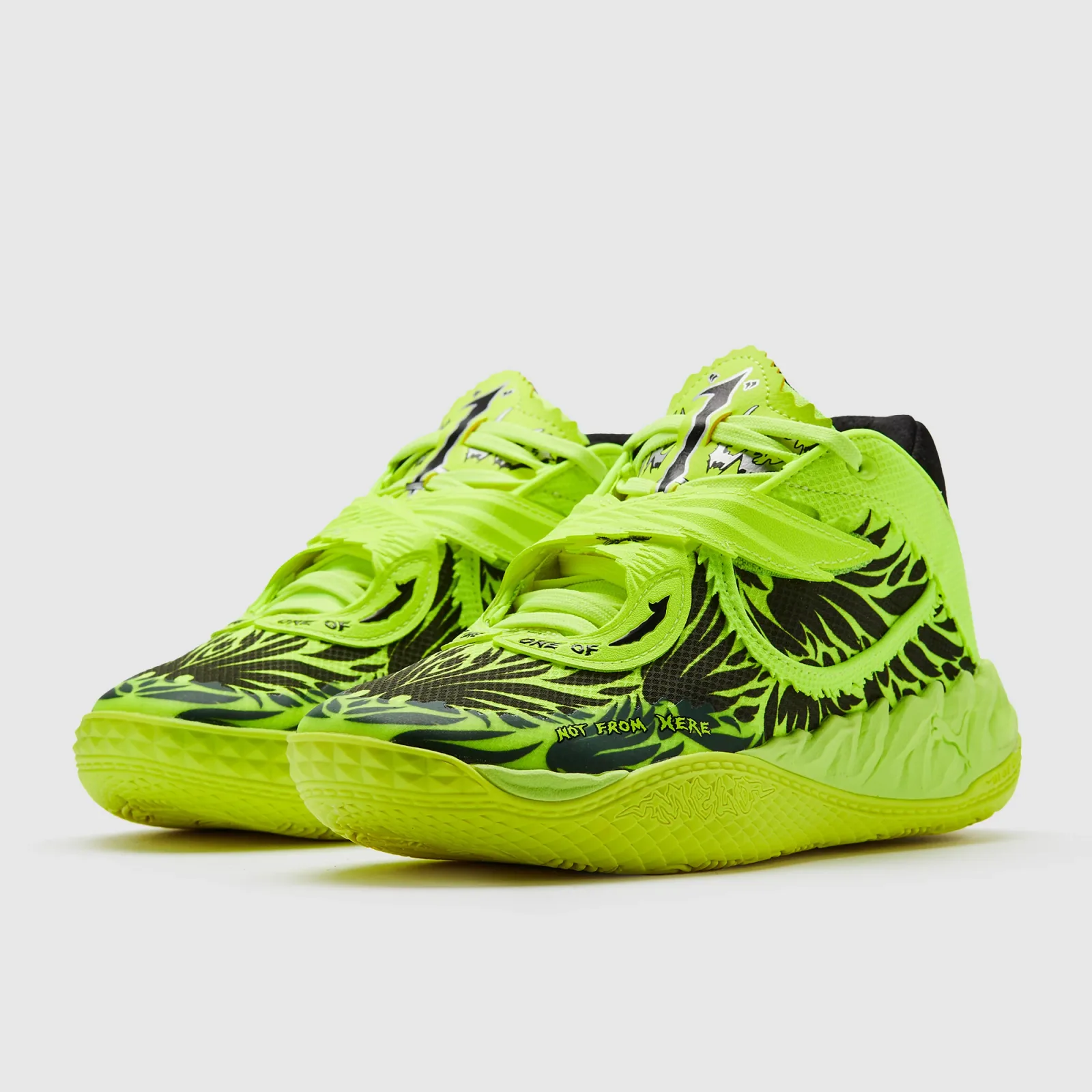 Puma Mb05 Jr Yellow Alert Puma Black Trainers