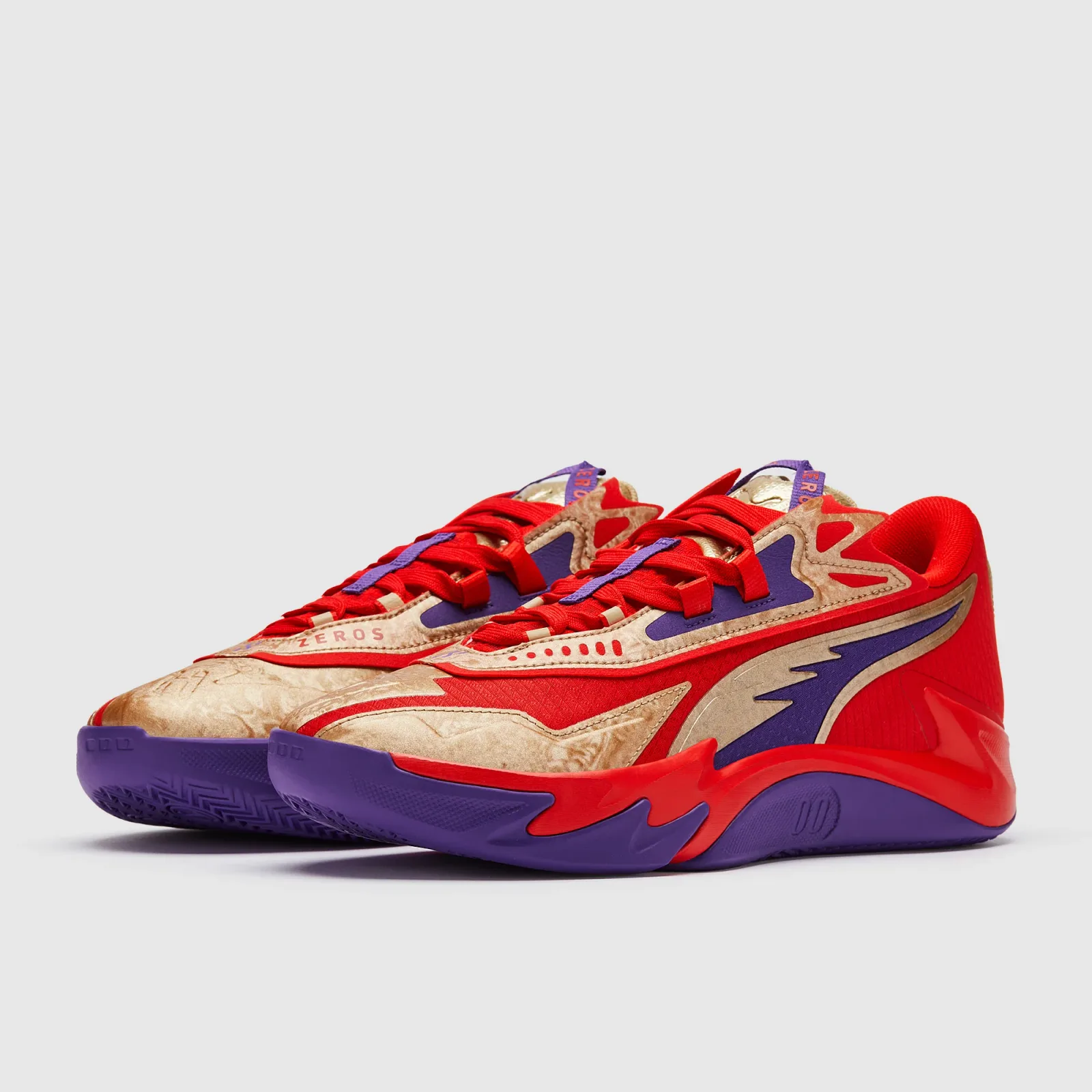 For All Time Red Puma Gold Trainers