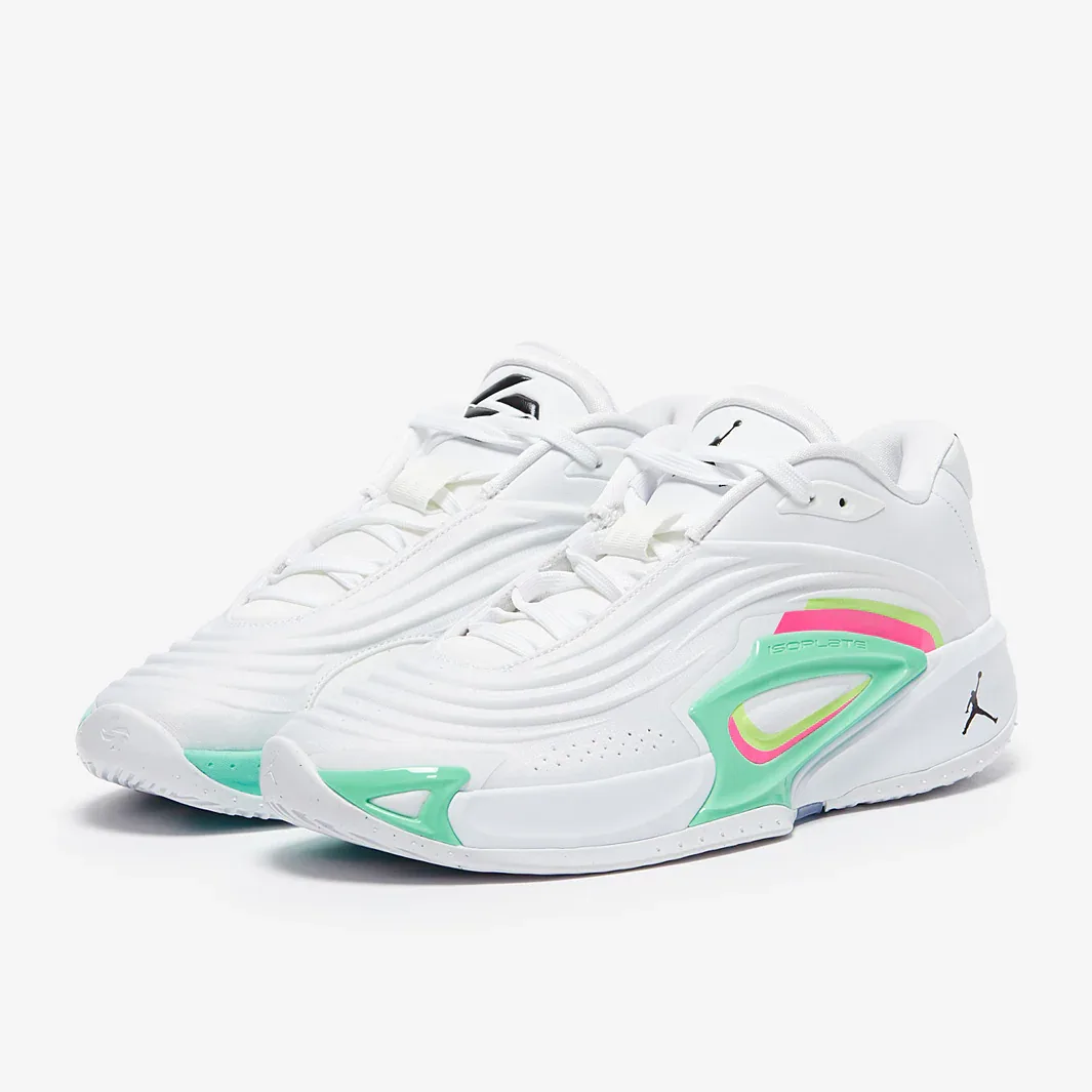 White Black Volt Glow Green Glow Trainers