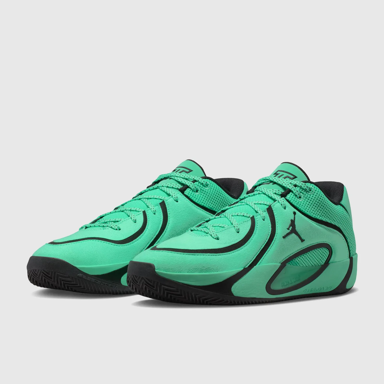 Green Glow Black Trainers