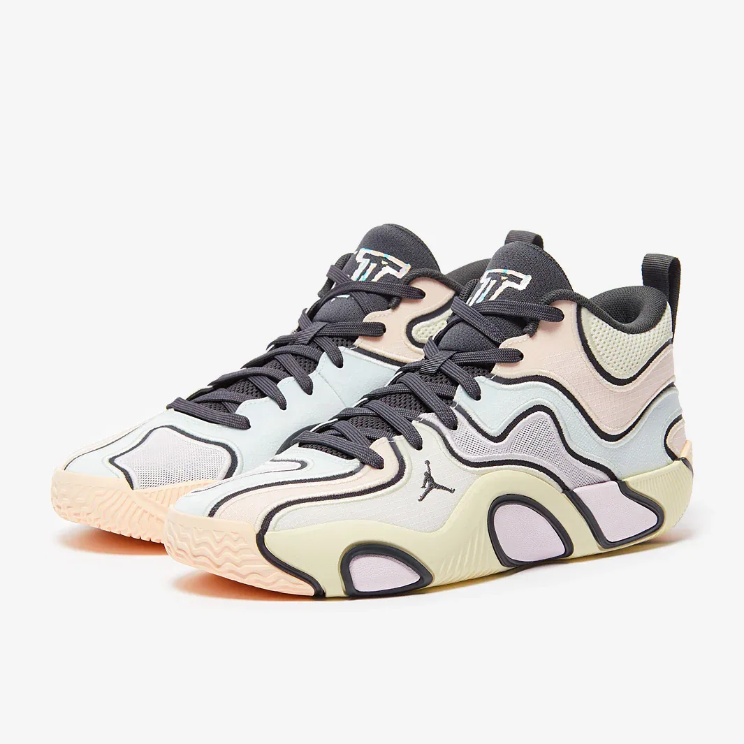 Anthracite Pale Ivory Orange Pearl Trainers