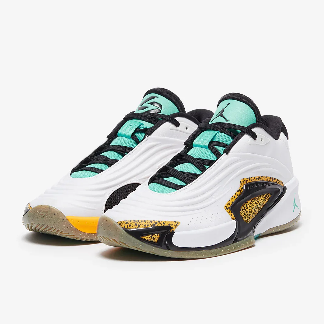 White Hyper Jade Laser Orange Trainers