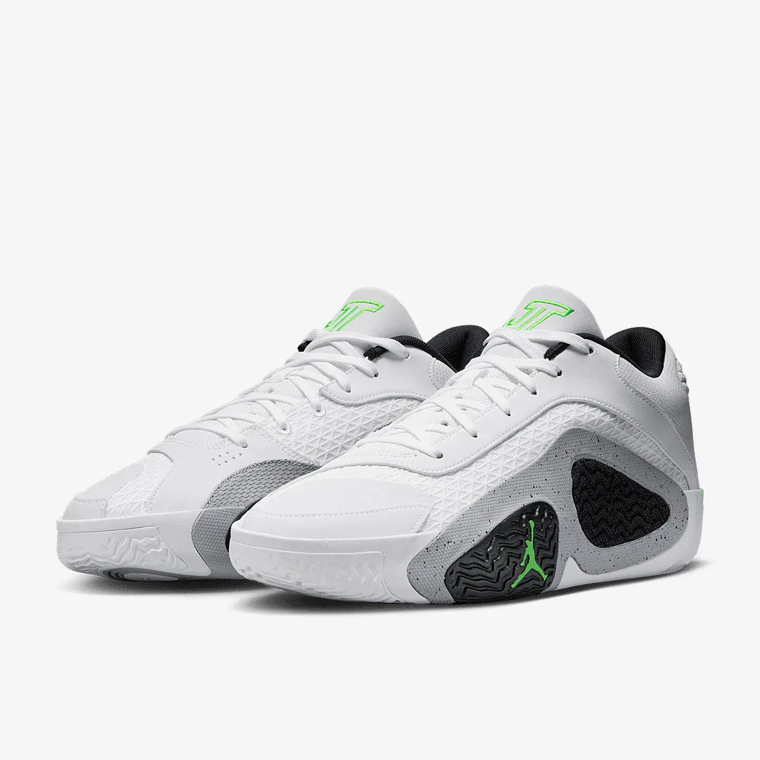 White Electric Green Black Wolf Grey Trainers